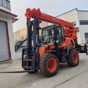 spider crane with forklift